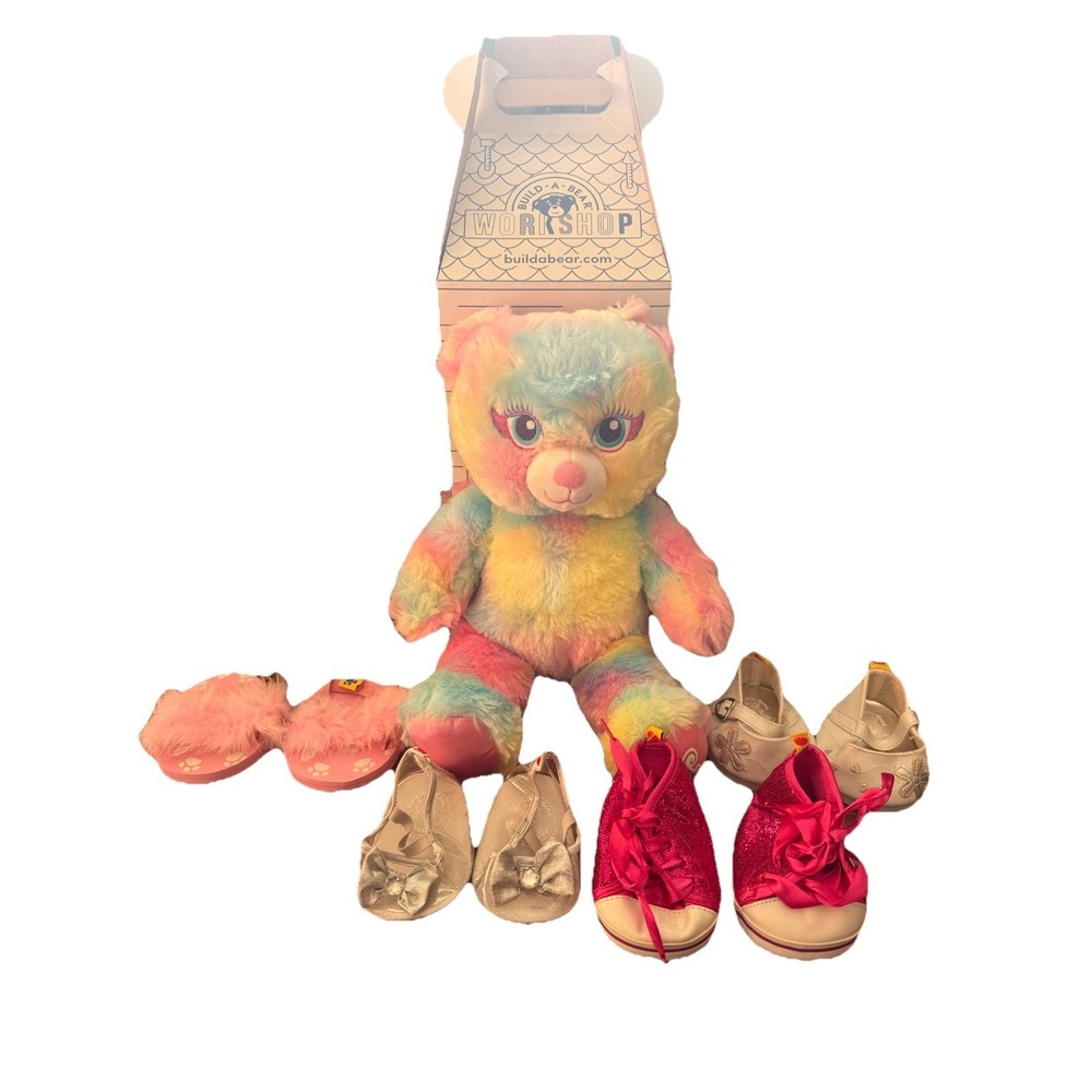 Build A Bear Lot With Fairy Friends Pastel Bear And Shoes